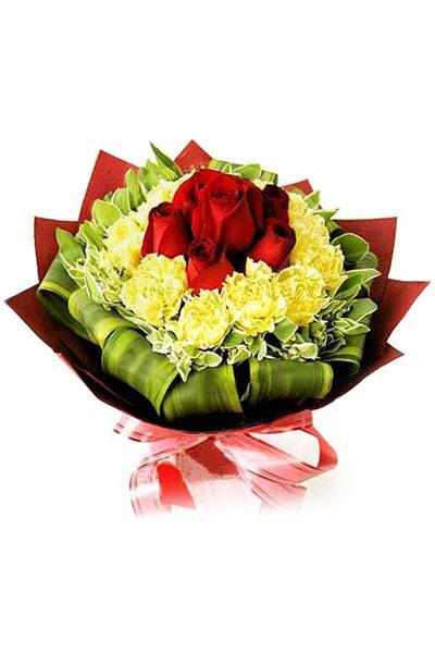 Bó hoa Hồng Valentine Màu kết hợp